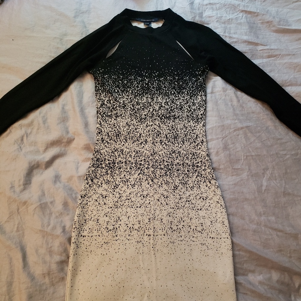 French Connection fitted long sleeve dress